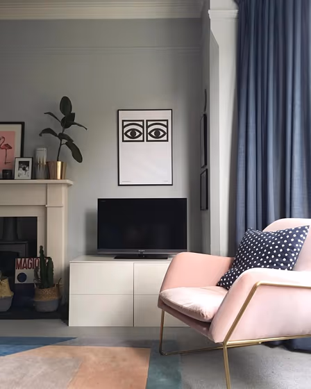 Farrow and Ball Skylight 205 living room