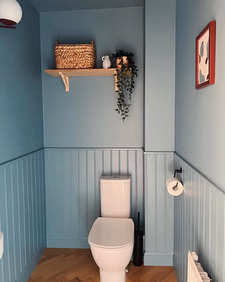 Farrow and Ball Stone Blue 86 bathroom