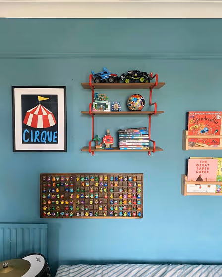 Farrow and Ball Stone Blue 86 kids room