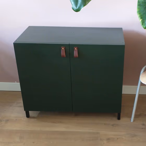 Fir green RAL 6009 painted furniture