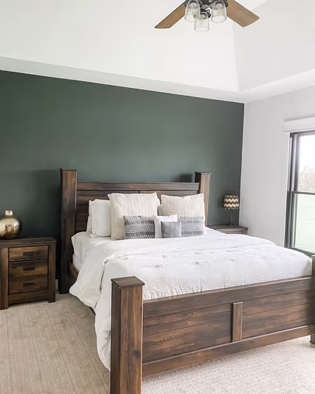 Sherwin Williams Foxhall Green Bedroom