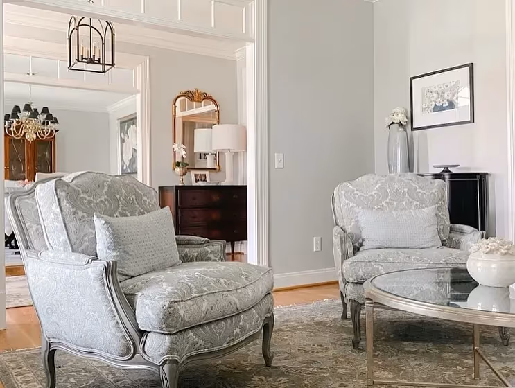 Sherwin Williams Front Porch bohemian living room color review