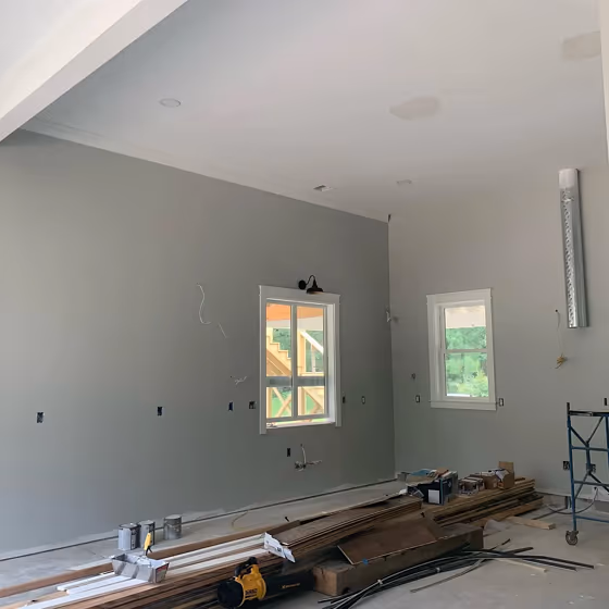 Sherwin Williams Front Porch accent wall paint