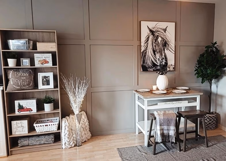 Sw 7024 Accent Wall Panelling