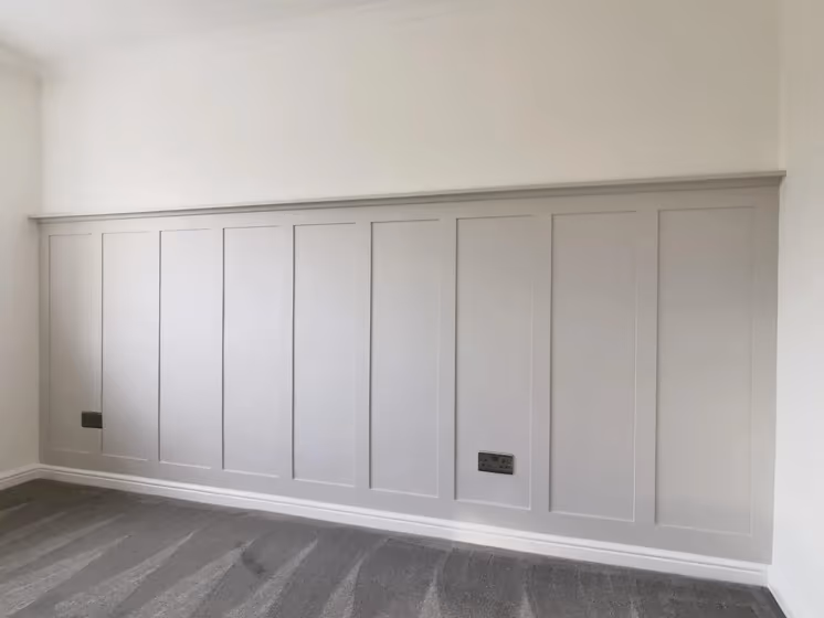 Dulux Gentle Moon wall panelling