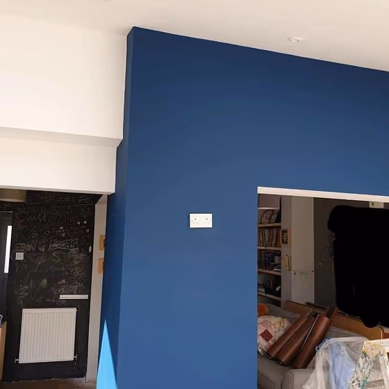 Green blue RAL 5001 wall paint