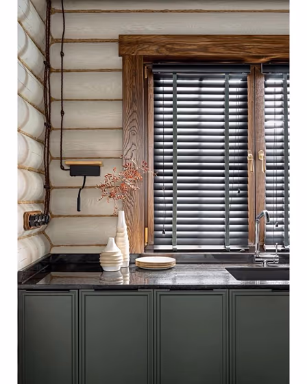 Green grey RAL 7009 review kitchen cabinets