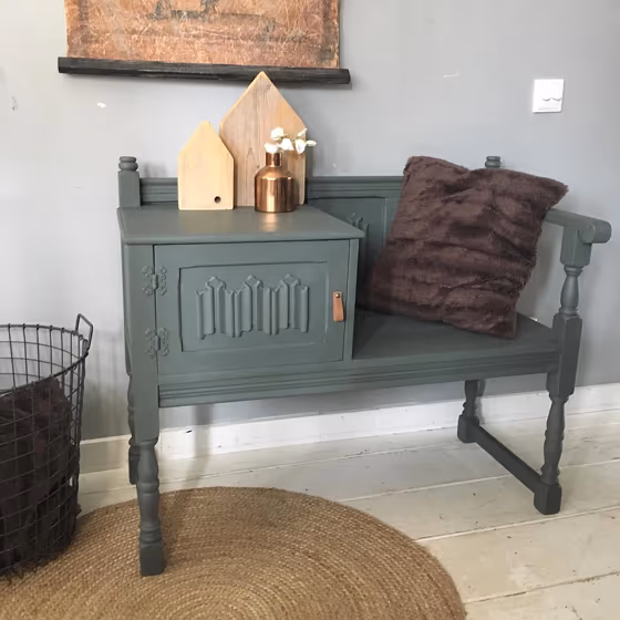 Green grey RAL 7009 review painted furniture