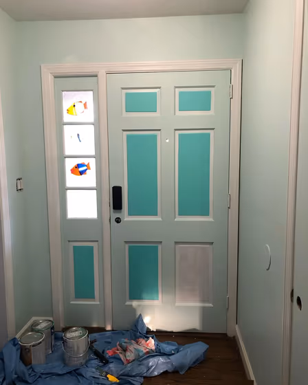 Green Trance hallway makeover