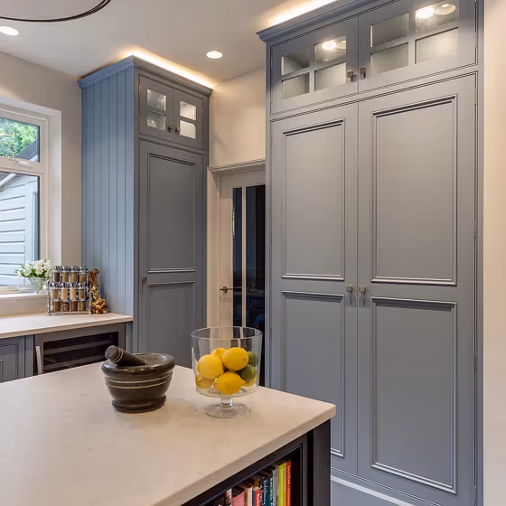 Little Greene Grey Stone 276 painted kitchen cabinets