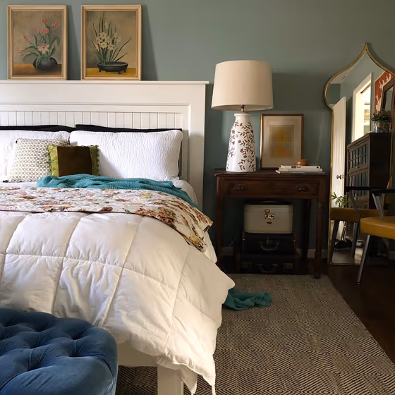 Sherwin Williams Halcyon Green Bedroom