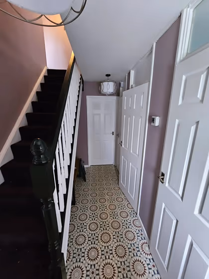 Dulux Soft Cinnebar 3 hallway review