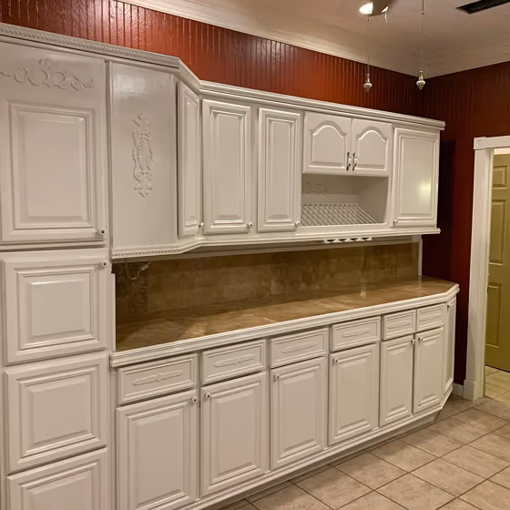 Heron Plume kitchen cabinets