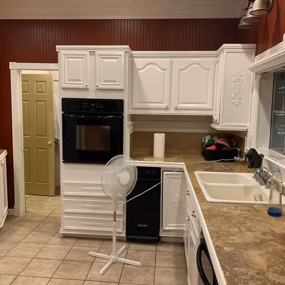 Heron Plume kitchen cabinets color paint