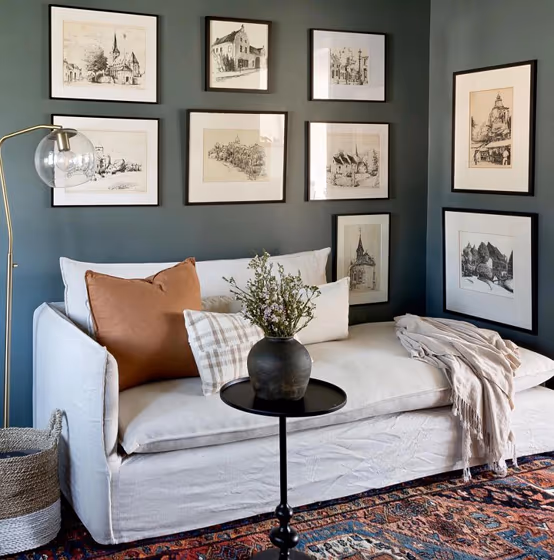 Sherwin Williams Homburg Gray Living Room