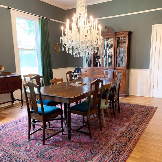 Sherwin Williams Homburg Gray Dining Room