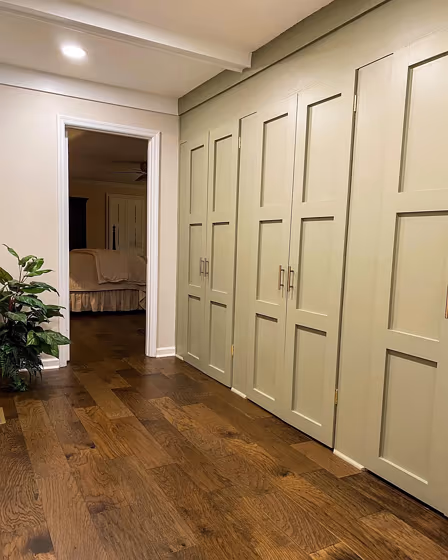 Sherwin Williams Honed Soapstone Painted Cabinets