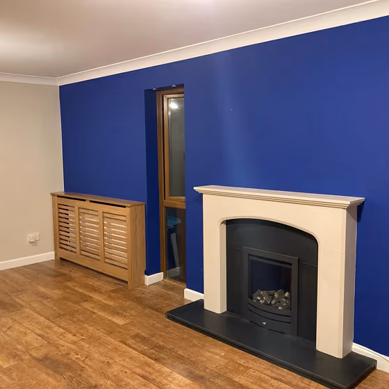 Dulux Honest Indigo living room review