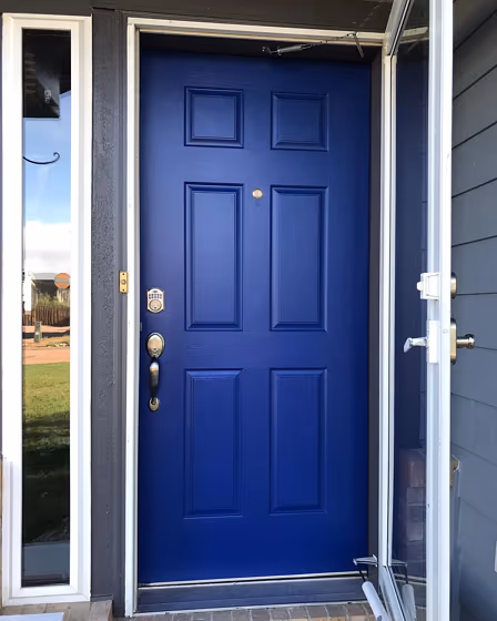 Sherwin Williams Honorable Blue front door
