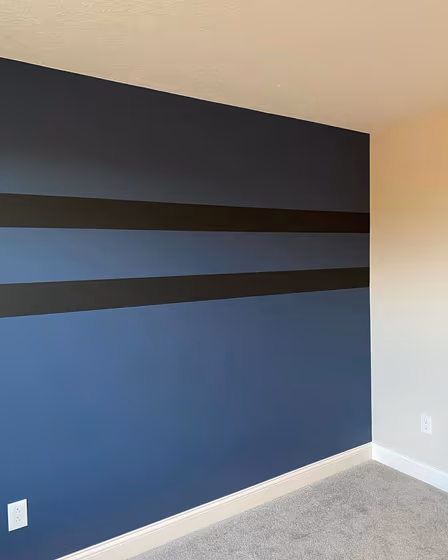 Indigo Batik Accent Wall