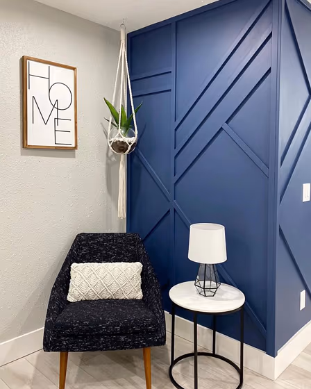 Indigo Batik Wall Panelling