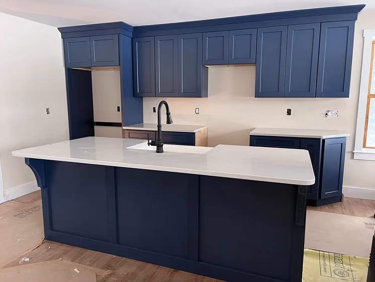 Indigo Batik Kitchen Cabinets