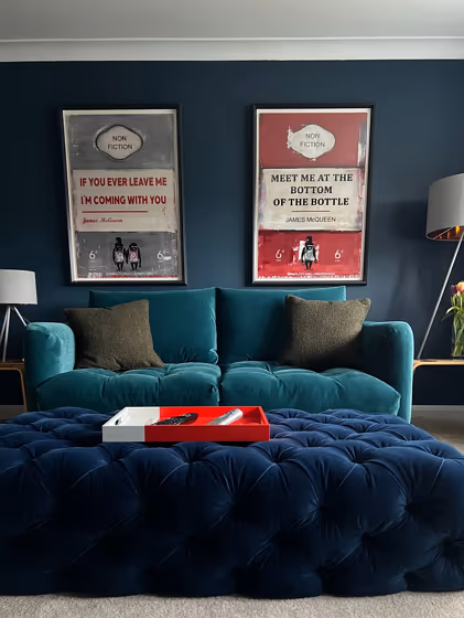 Dulux Ink Well living room inspo