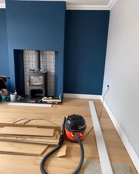 Dulux Ink Well living room color