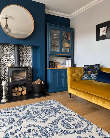 Dulux Ink Well living room accent wall