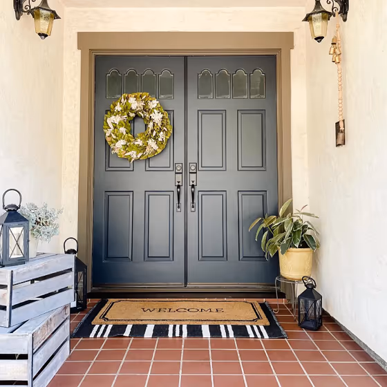 Sherwin Williams Inkwell front door paint