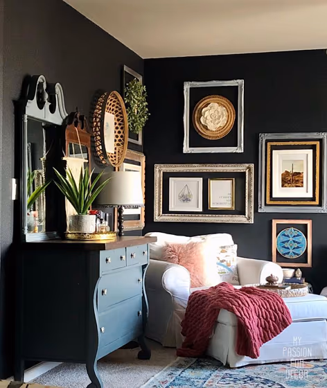 Sherwin Williams Inkwell Living Room