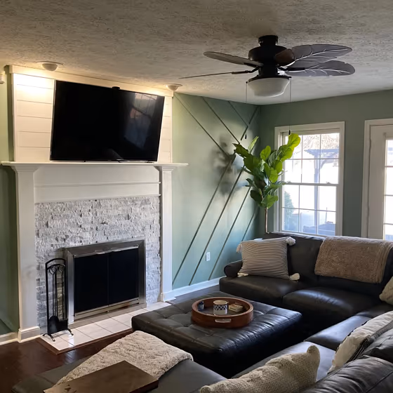 Sherwin Williams Jade Dragon Living Room