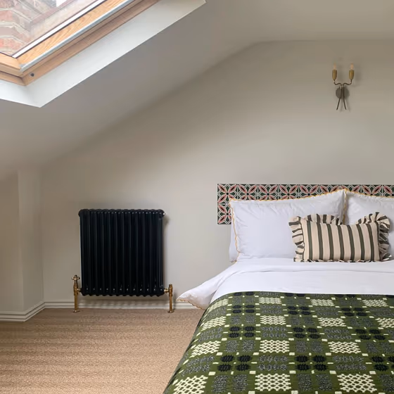 Light bedroom interior Farrow and Ball James White review