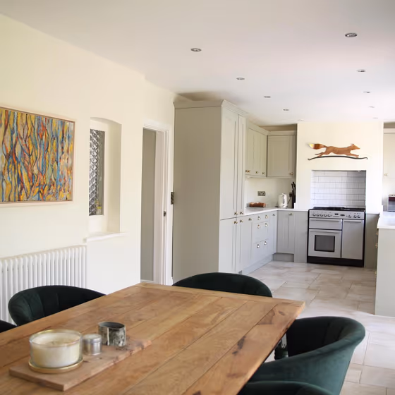 White kitchen with paint Farrow and Ball James White review