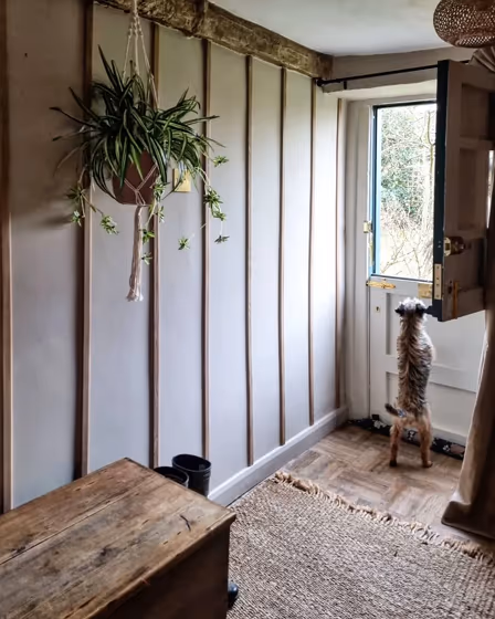 Farrow and Ball Jitney hallway inspiration