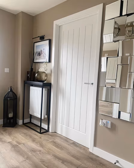 Farrow and Ball Jitney hallway interior idea