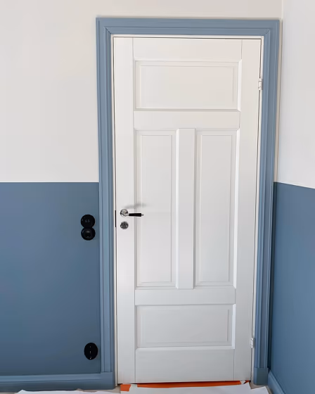 Jotun Natural Blue wall paint color-block