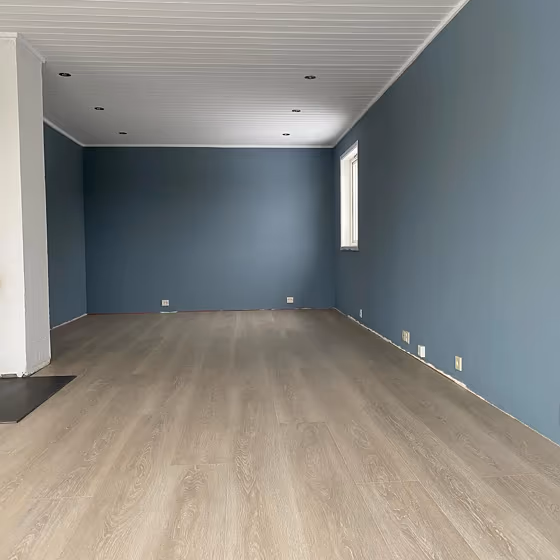 Natural Blue wall paint makeover