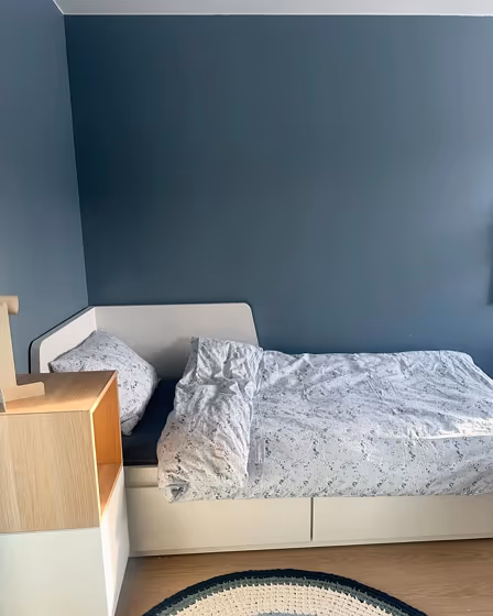 Jotun Natural Blue bedroom
