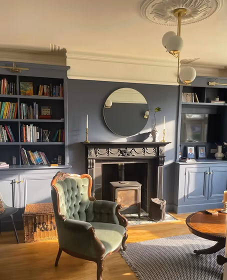 Little Greene Juniper Ash 115 living room