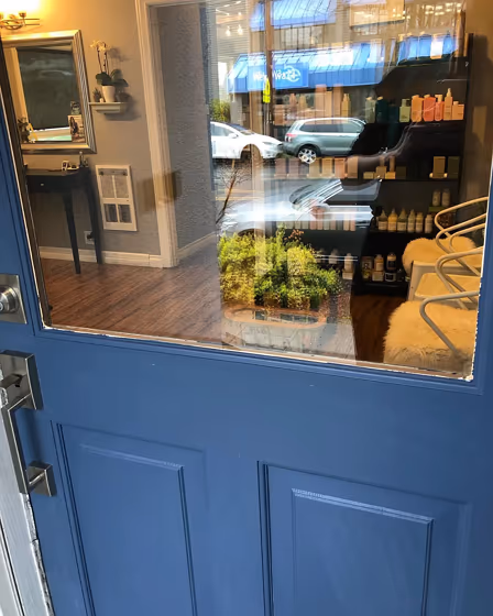 Benjamin Moore Kensington Blue CC-780 front door