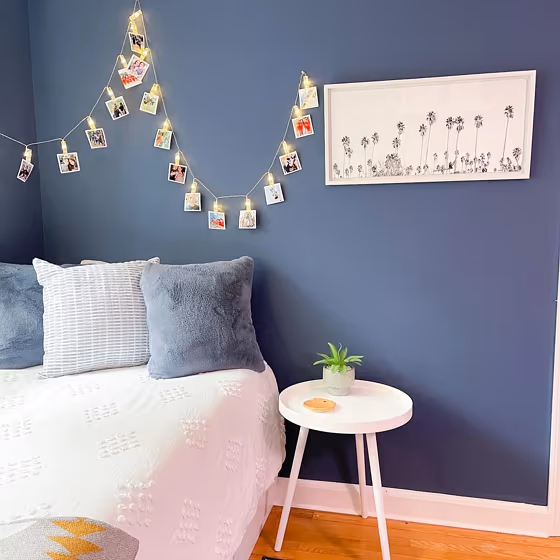 Benjamin Moore Kensington Blue CC-780 bedroom