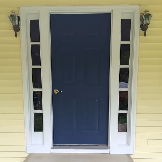 Benjamin Moore Kensington Blue CC-780 front door