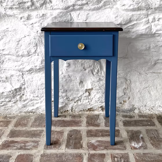 Benjamin Moore Kensington Blue CC-780 painted furniture