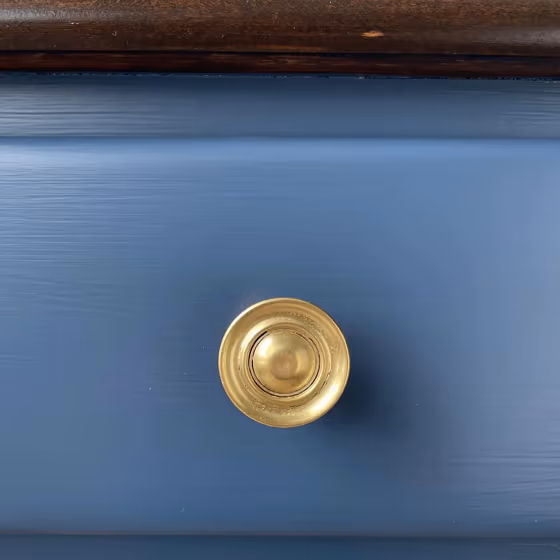 Benjamin Moore Kensington Blue CC-780 painted furniture