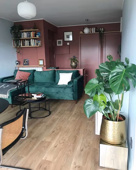 Little Greene Ashes of Roses 6 living room