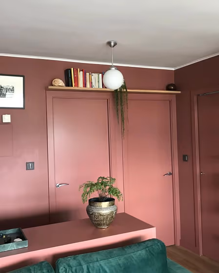 Little Greene Ashes of Roses 6 living room