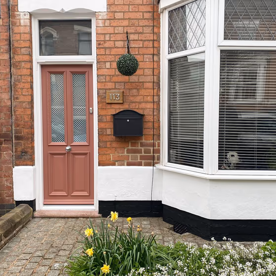 Little Greene Ashes of Roses 6 front door