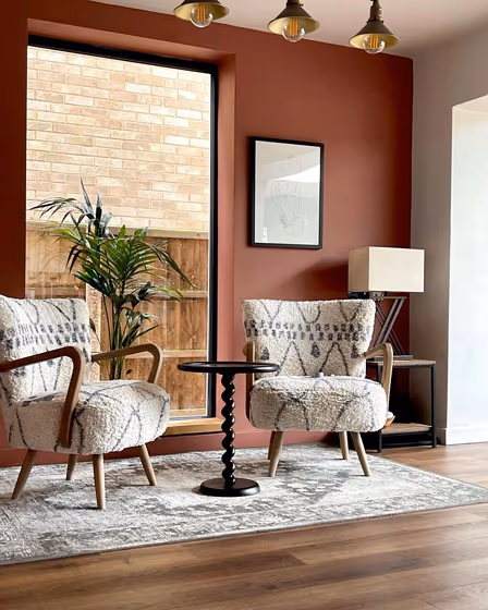 Little Greene Ashes of Roses 6 living room