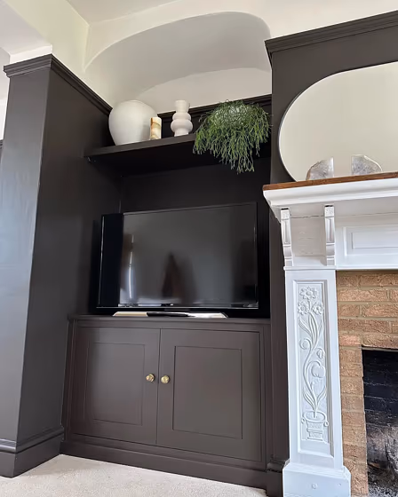 Little Greene Chocolate Colour 124 living room